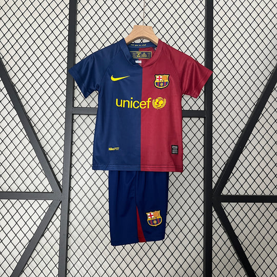 BARCELONA 2008 - 2009 HJEMME TRØJE FOR BØRN