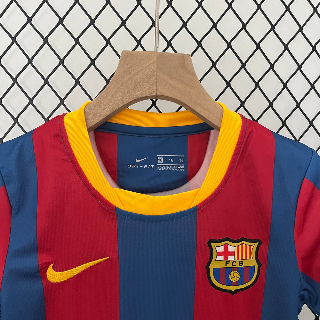 BARCELONA 2010 - 2011 HJEMME TRØJE FOR BØRN