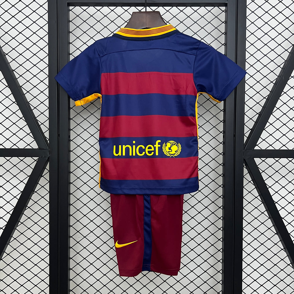 BARCELONA 2015 - 2016 HJEMME TRØJE FOR BØRN