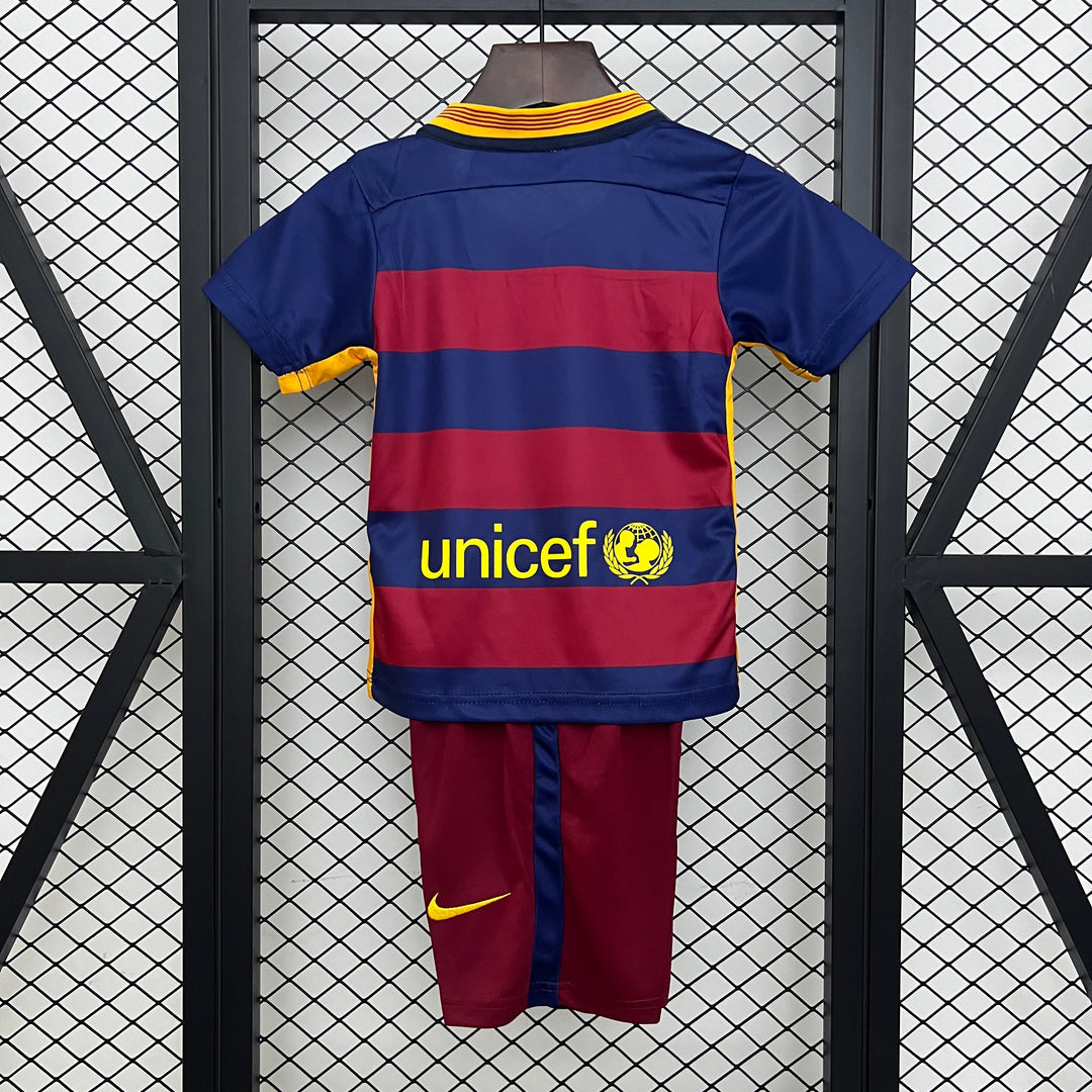 BARCELONA 2015 - 2016 HJEMME TRØJE FOR BØRN