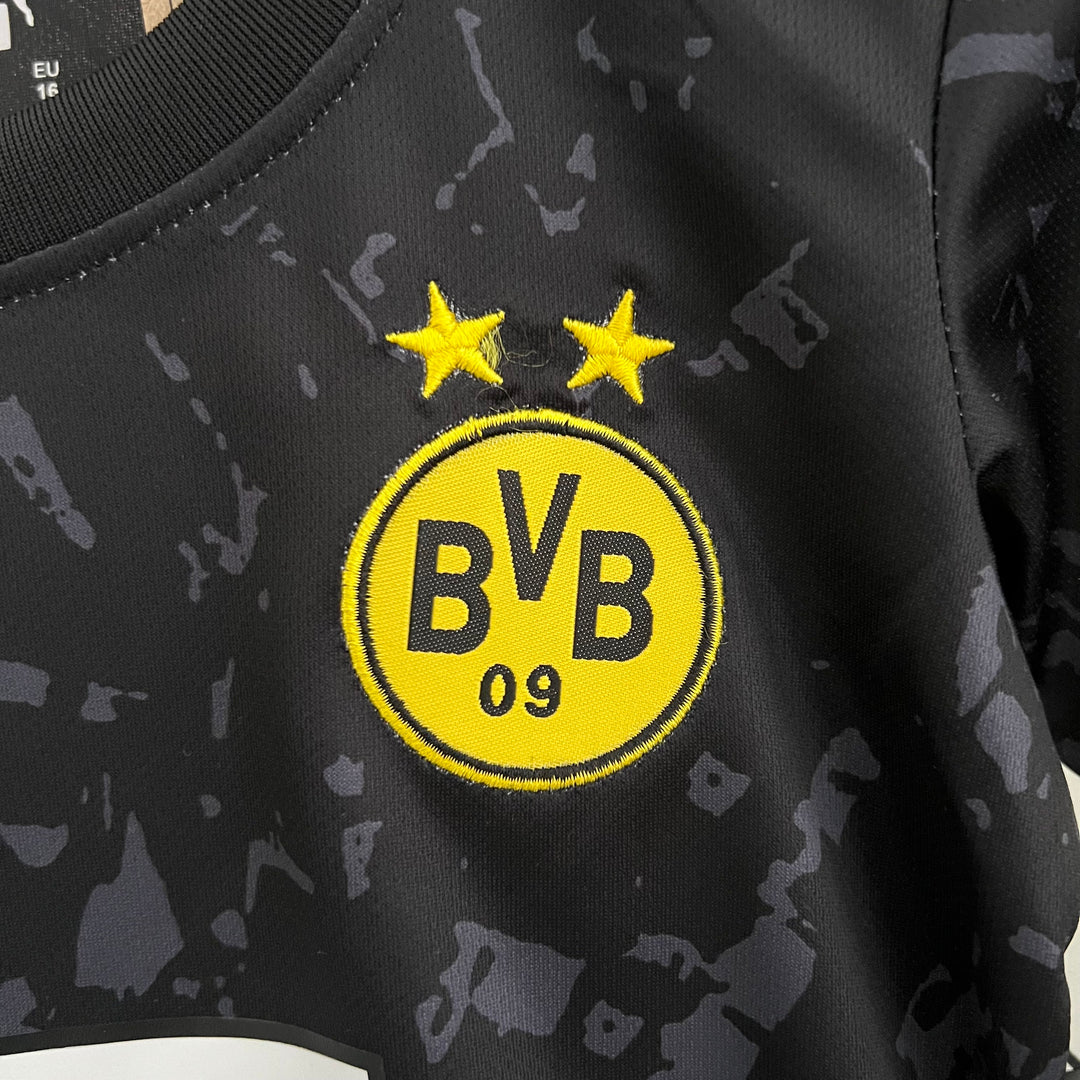 BORUSSIA DORTMUND 2023 - 2024 UDEBANE TRØJE FOR BØRN