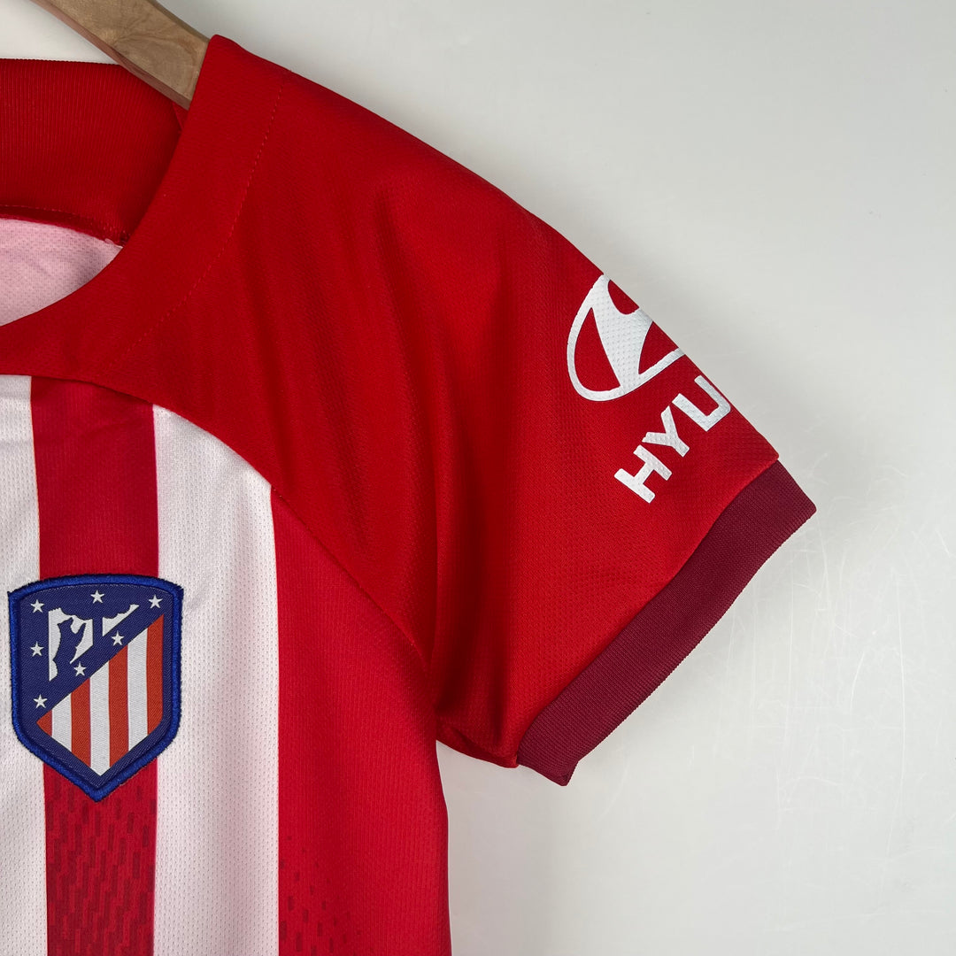 ATLETICO MADRID 2023 - 2024 HJEMME TRØJE FOR BØRN