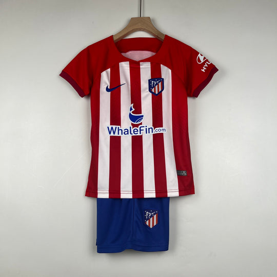 ATLETICO MADRID 2023 - 2024 HJEMME TRØJE FOR BØRN