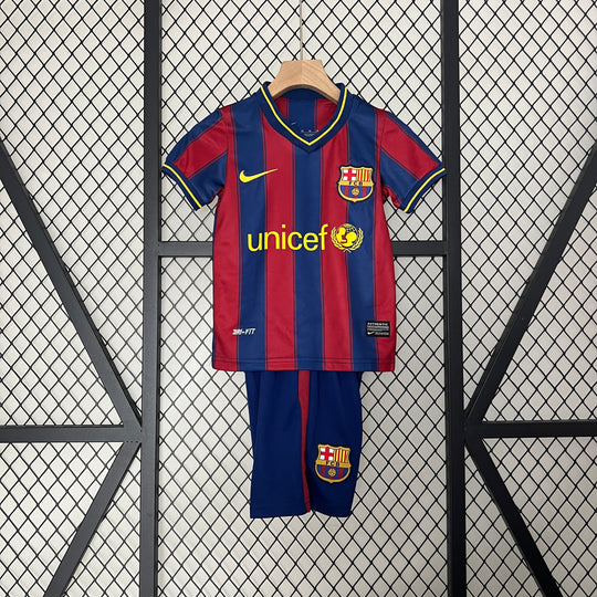 BARCELONA 2009 - 2010 HJEMME TRØJE FOR BØRN