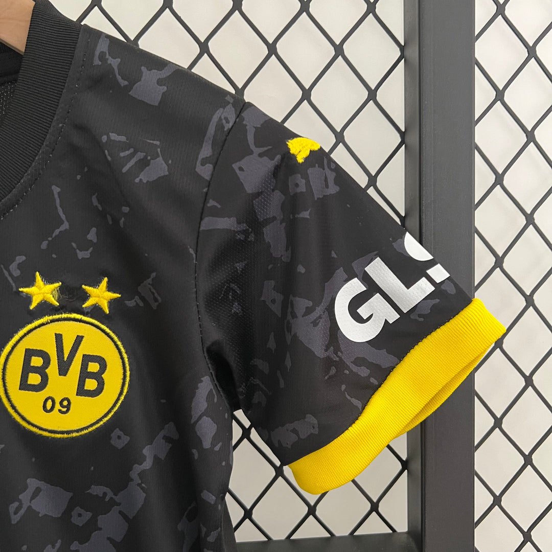 BORUSSIA DORTMUND 2023 - 2024 UDEBANE TRØJE FOR BØRN