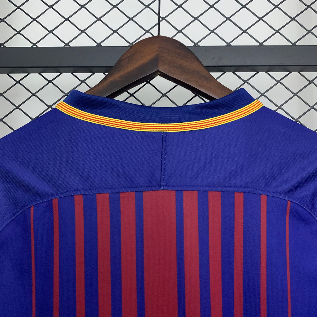 BARCELONA 2017 - 2018 HJEMME TRØJE LANG ÆRMET