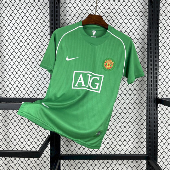 Manchester United 2007-2008 Keeperdrakt Kortermet