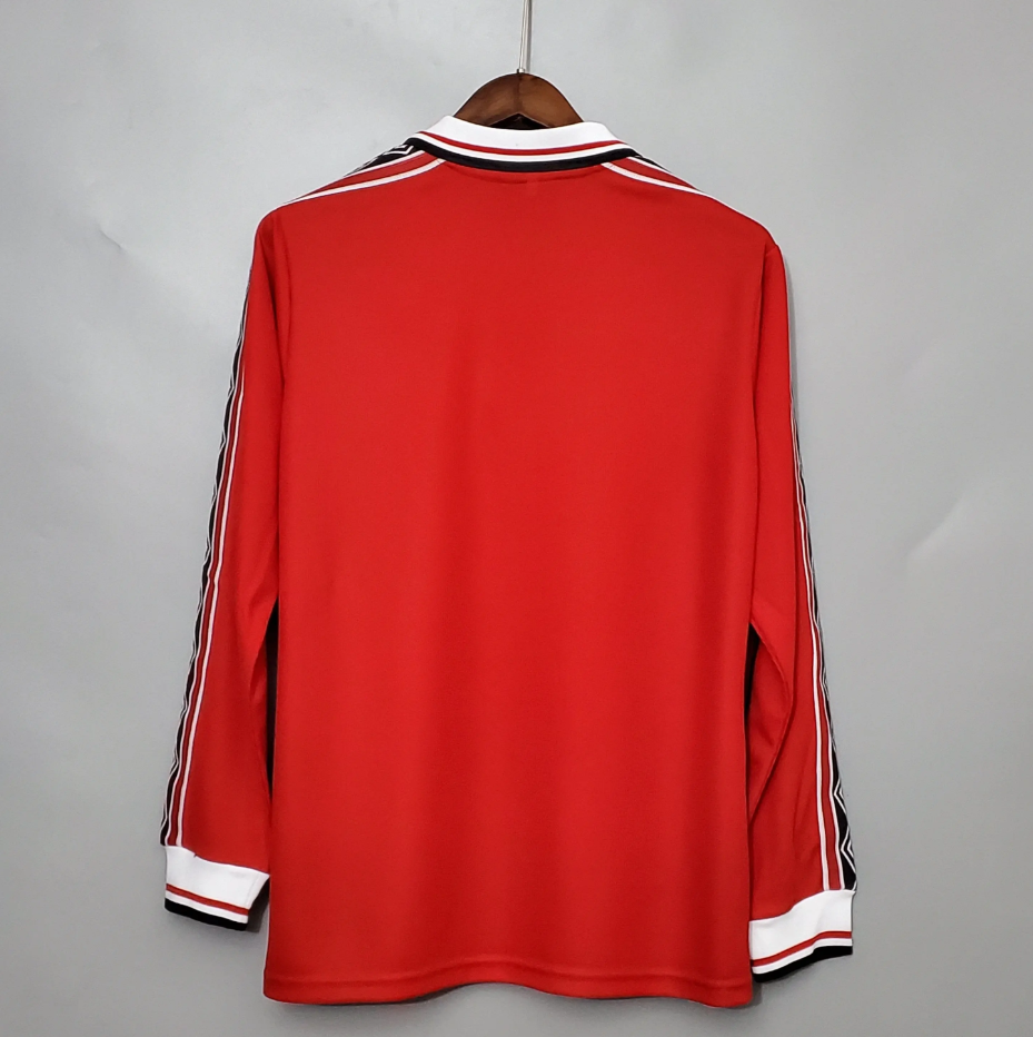 MANCHESTER UNITED 1998 - 1999 HJEMME TRØJE LANGE ÆRMER