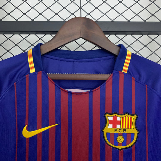 BARCELONA 2017 - 2018 HJEMME TRØJE LANG ÆRMET