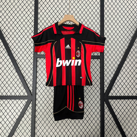 AC MILAN 2006 - 2007 HJEMME TRØJE FOR BØRN