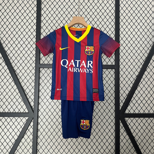 BARCELONA 2013 - 2014 HJEMME TRØJE FOR BØRN