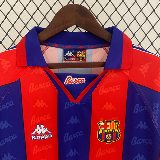 BARCELONA 1996 - 1997 HJEMME TRØJE LANGÆRMET