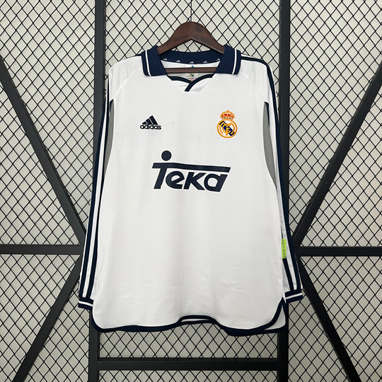 REAL MADRID 2000 - 2001 HJEMME TRØJE LANGÆRMET