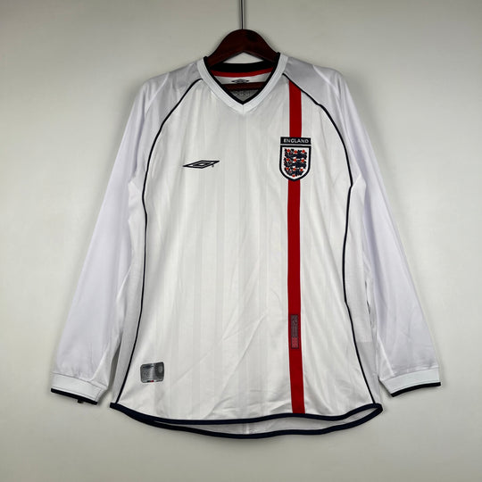 ENGLAND 2002 HJEMME TRØJE LANG ÆRMET