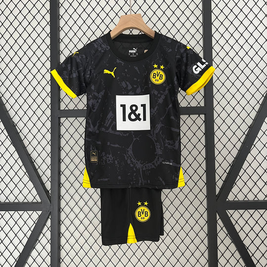 BORUSSIA DORTMUND 2023 - 2024 UDEBANE TRØJE FOR BØRN