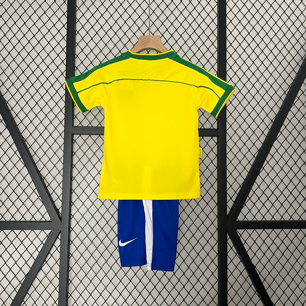 BRASIL HJEMME TRØJE 1998 FOR BØRN