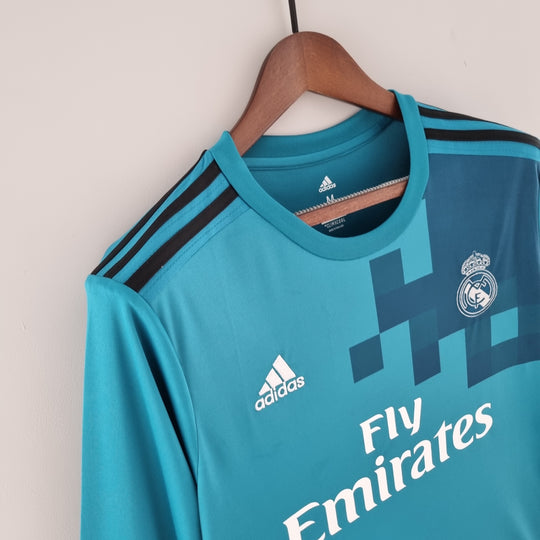 REAL MADRID 2017 - 2018 TREDJE TRØJE LANGE ÆRMER