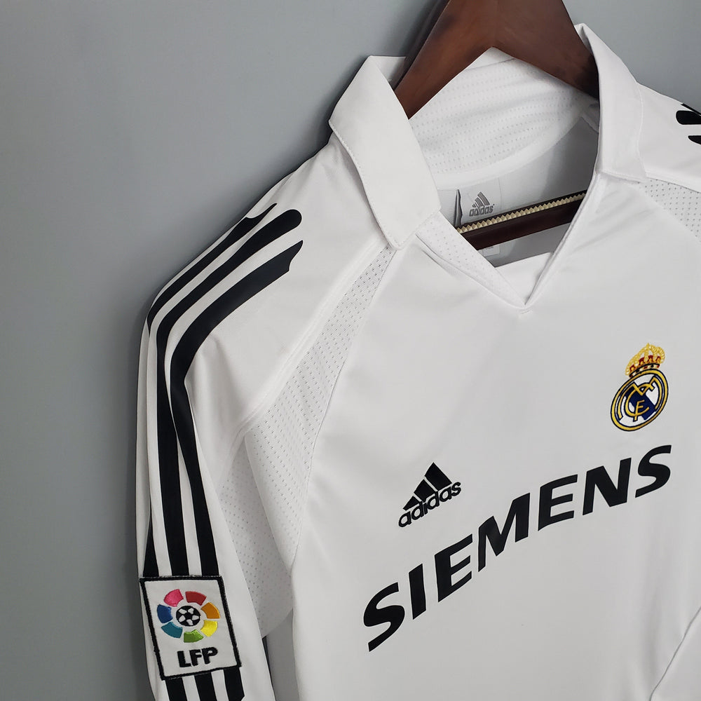 REAL MADRID 2005 - 2006 HJEMME TRØJE LANGE ÆRMER