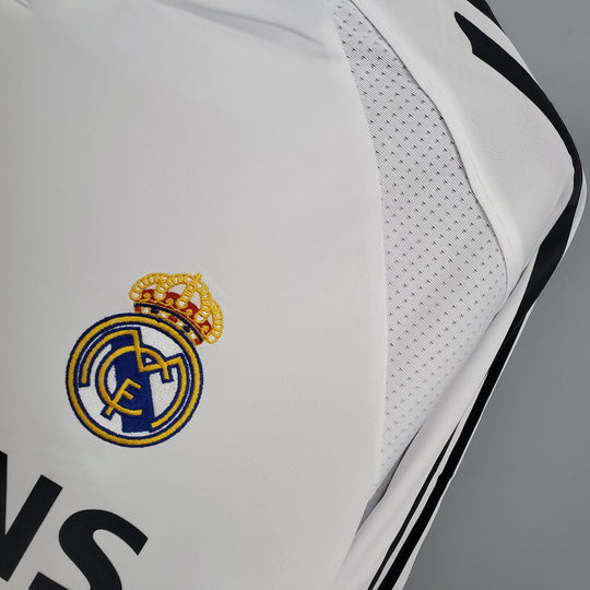 REAL MADRID 2005 - 2006 HJEMME TRØJE LANGE ÆRMER