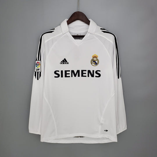 REAL MADRID 2005 - 2006 HJEMME TRØJE LANGE ÆRMER