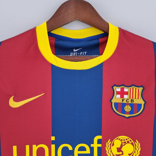 BARCELONA 2010 - 2011 HJEMME TRØJE LANG ÆRMET